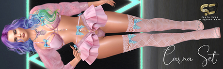 Second Life Marketplace - Son!a-Edge Carna Mesh Mini open Skirt Pink